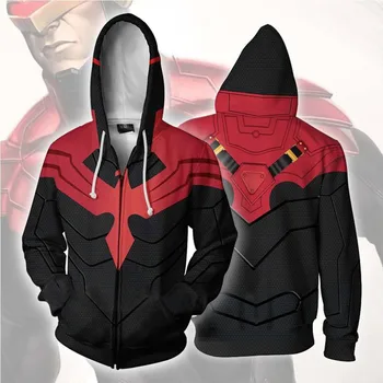 

X-Men Dark Phoenix Scott Summers Cyclops Hoodies Cosplay Costume X-Men Hoodies jacket 3D Printing zipper Hoodies Sweatshirts