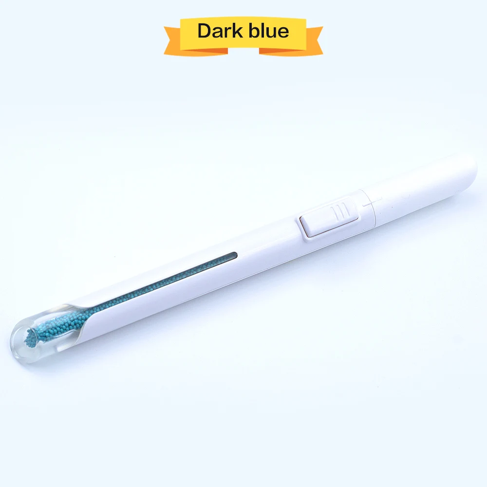 dark blue 1.0mm 0,8 1,0 1,2 мм металлические бусины, аксессуары для ногтей, поляризационные ручки для дизайна ногтей, Стальные Бусины, инструменты для маникюра, 4 цвета - Цвет: dark blue 1.0mm