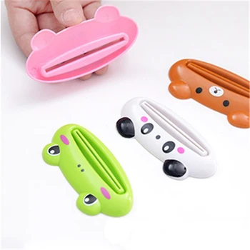 

4Pcs Cartoon Animal Toothpaste Dispenser Toothpaste Squeeze Lips for Extruding Toothpaste Clip Bathroom Products