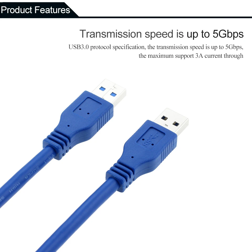 Высокоскоростной кабель для передачи данных USB 0,6 m 1m 1,5 m USB 3,0 момме передача данных кабель для шахтера жесткого диска