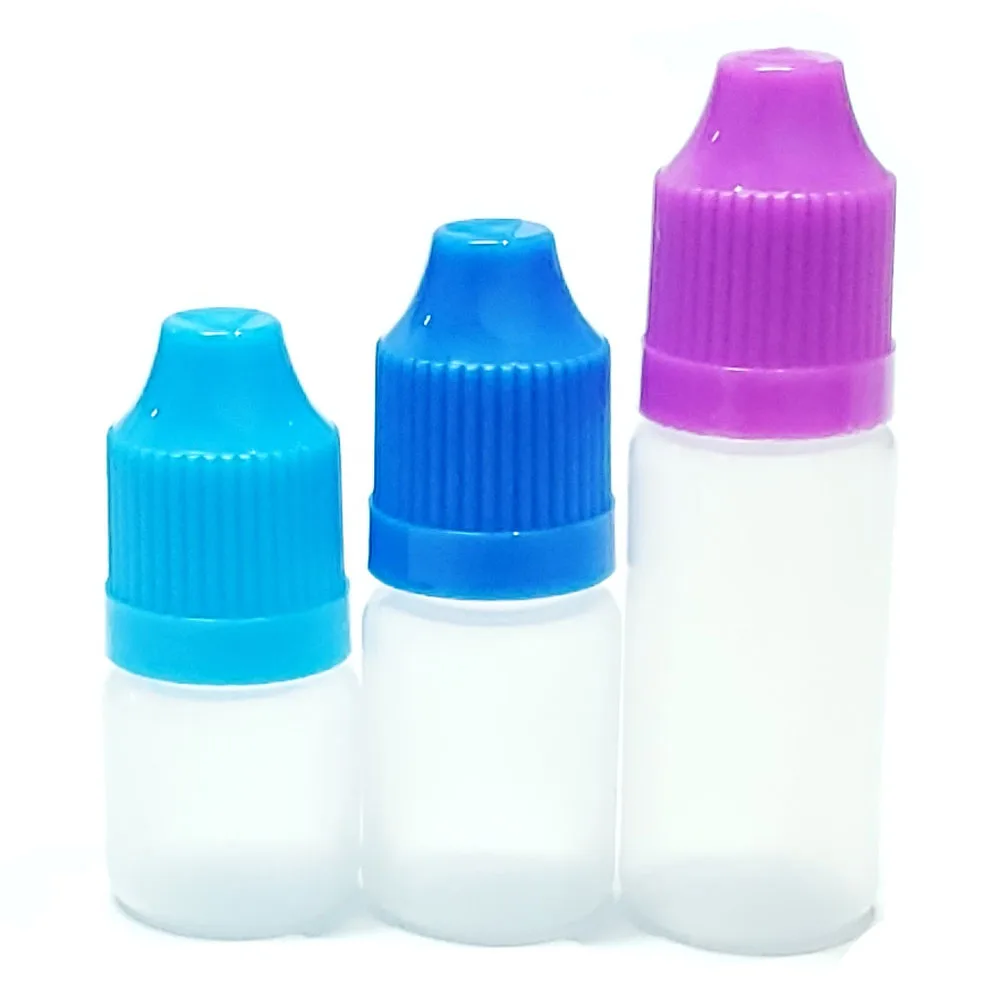 

5pcs Empty Plastic Bottle Eye Drop Container 3/5/10/15/20/30/50/60/100/120ml PE Eye Drop Bottle Essential Oil Dropper Bottle
