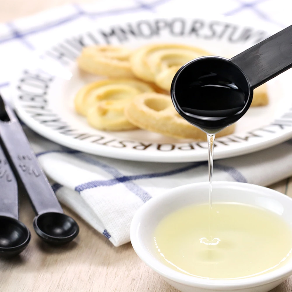 10 шт./компл. Кухня мерная ложка лопатка Еда Класс Пластик черный мерные ложки весы Кухня гаджеты выпечки высокое качество