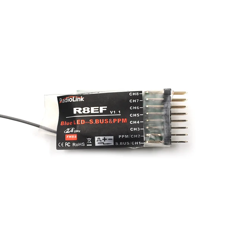 

DIY through Machine Accessories Melody R8ef 2.4G 8-Channel Receiver Upgraded Model Airplane Unmanned Aerial Vehicle