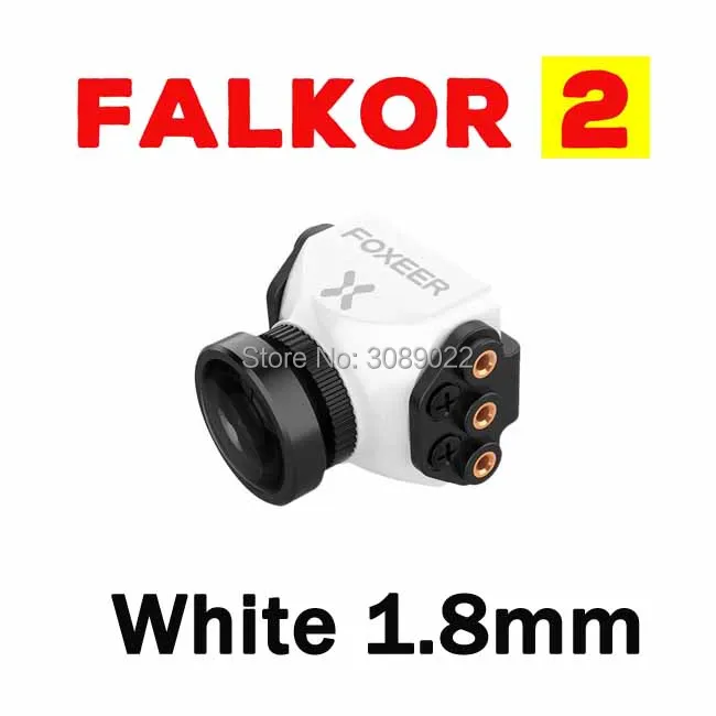 Foxeer Falkor V2 1200TVL мини/полноразмерная камера 16:9/4:3 PAL/NTSC переключаемый GWDR с кронштейном FPV камера поддержка фиксатор крыло - Цвет: White 1.8mm