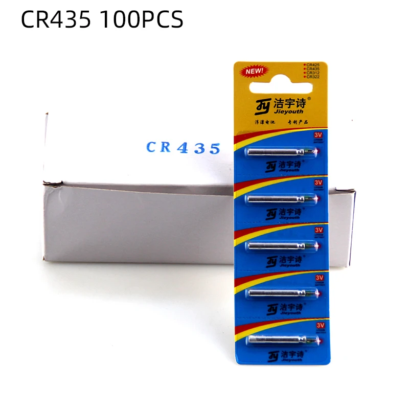 100PCS CR435 100 шт./лот электронный Рыбалка плавающие батарейки CR311 CR322 CR425 светодиодный Литий ячейки с булавками для рыбной ловли, X445 - Цвет: 100PCS CR435