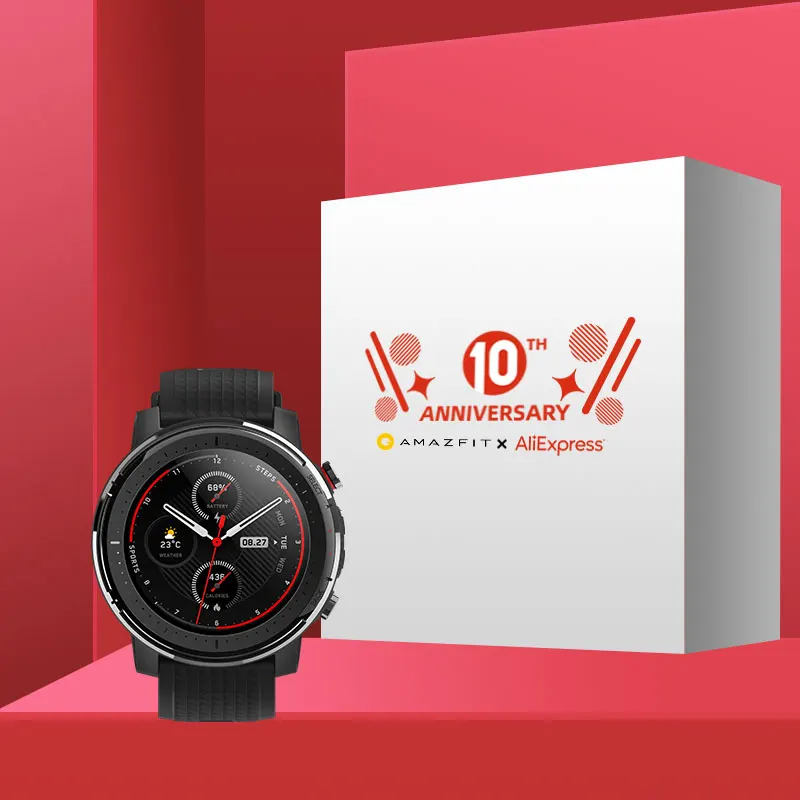 $219.99 Stock Amazfit Stratos Smart Watch Gps 5Atm Bluetooth Music Dual Mode Days Battery Smartwatc