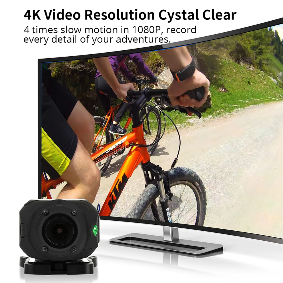 Спортивная камера для езды на мотоцикле и велосипеде Drift Ghost 4k + Plus HD с Wi Fi App Control