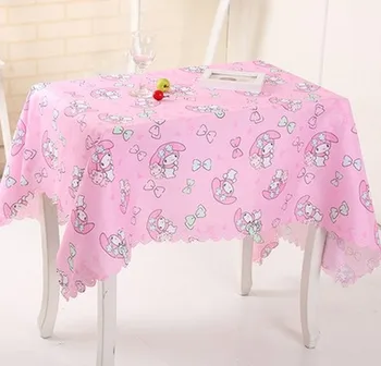 

110x140cm Cartoon Sailor Moon Little Twin Stars My Melody Cinnamoroll Dog Printed Polyester Tablecloth Waterproof Table Cover