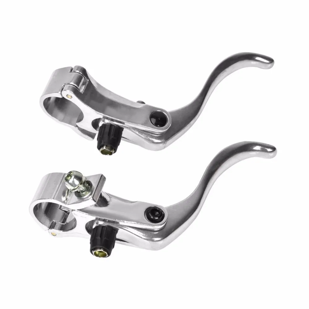 1Pair24mmBicycleBrakeHandleLeverLightweightAluminumAlloyBikeBrakeHandleFixedGear