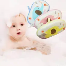 Serviette de bain en coton écologique, brosse de bain en forme d'éléphant