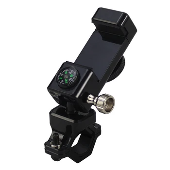 

Phone Mount Cell Phone Holder for Bicycle Motorcycle Phone holder with LED Lights and Compass for iPhone Samsung Galaxy