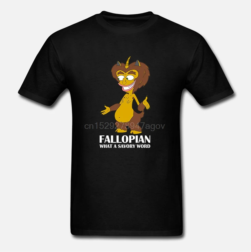 Men Funny T Shirt Women Cool tshirt Big Mouth Hormone Monster Fallopian What A Savory Word Men's T-Shirt |