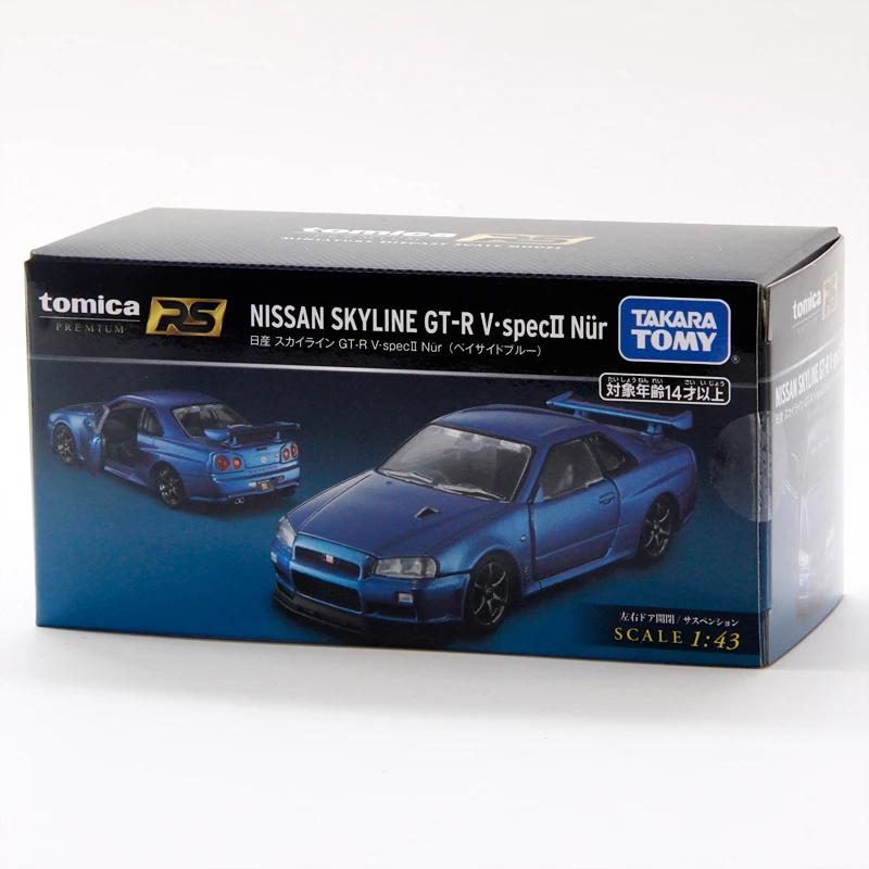 Takara Tomy Tomica Premium Rs 1 43 Nissan Gt R Skyline V Spec Ii Nur Blue Metal Diecast Voertuig Speelgoed Auto Diecast Speelgoed Auto S Aliexpress