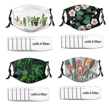 

PM2.5 Breathable Flower Face Mask Printed Masks Fabric Protective PM 2.5 Dust Mouth Cover Washable Reusable Mouth Mask 2020
