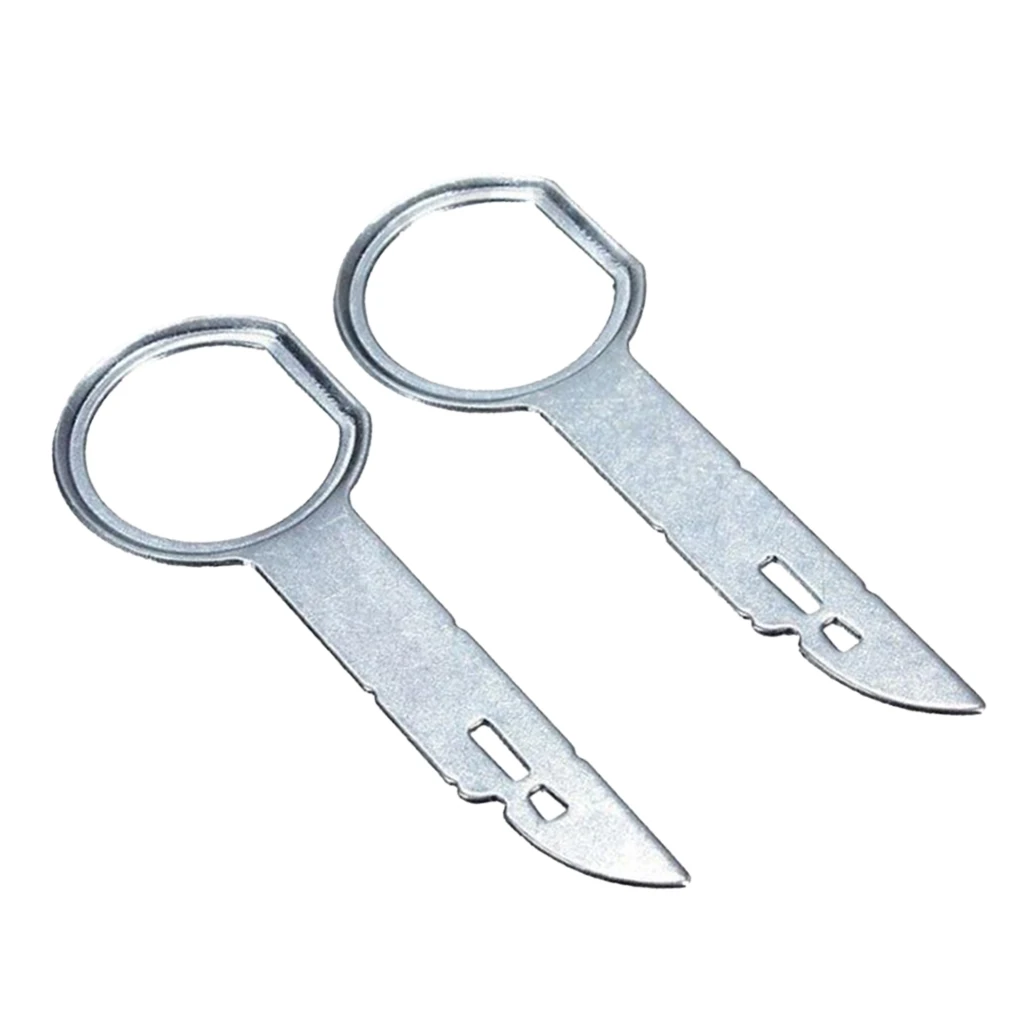 2Pieces Car Radio CD Stereo Removal Release Tool For VW Audi