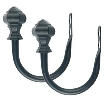 

2pcs Hotel Home Decor Buckle Living Room Hanger Loop Holder Wall Hook Drape Iron Modern Curtain Holdback Tieback U Shaped