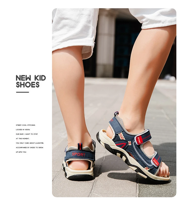 children's shoes for sale Summer Boys Sandals Children Beach Shoes For Big Kids High Quality Sandalias 4-12YEARS RUNNER SOLE NON SLIP children's sandals near me