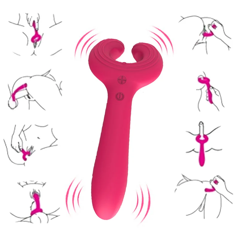 Penis Vibration Clip Vibrator Sex Toy  Flirting Nipple Massage G-spot Vagina Clitoris Stimulation for Women Men Couple
