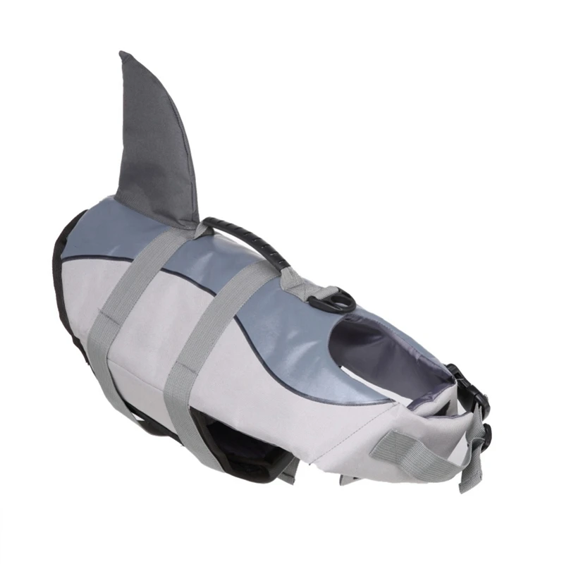 H Pet Dog Life Jacket Safety Clothes Life Vest Collar Harness Saver Pet Dog Swimming Preserver Summer Swimwear Mermaid Shark - Цвет: H