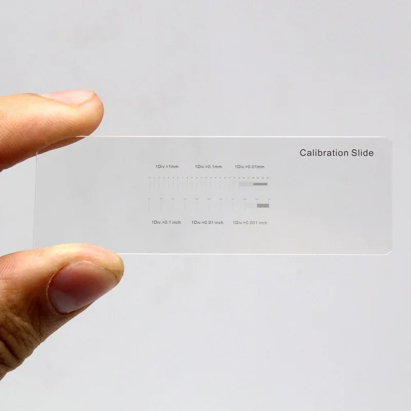 Microscope Glass Slides Calibration Reticle Ruler
