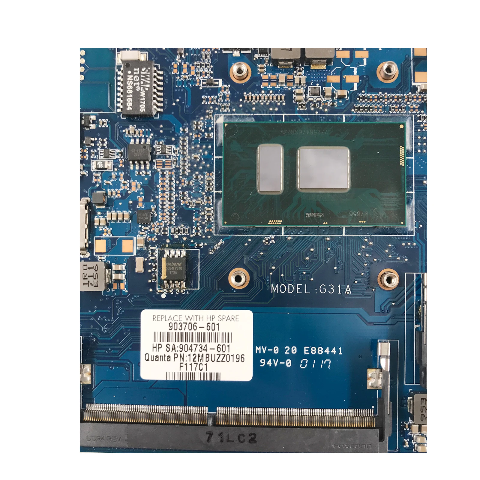 For HP Pavilion 14-AL 903707-601 903707-501 Laptop motherboard Mainboard I5-7200U DAG31AMB6D0 Fully tested
