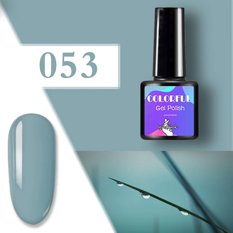 053 Lghzlink 7,5 мл Гель-лак для ногтей Vernis/УФ полуперманентный светодиодный гель для наращивания ногтей голографический Гель-лак для ногтей Gellack Nails Art - Цвет: 053