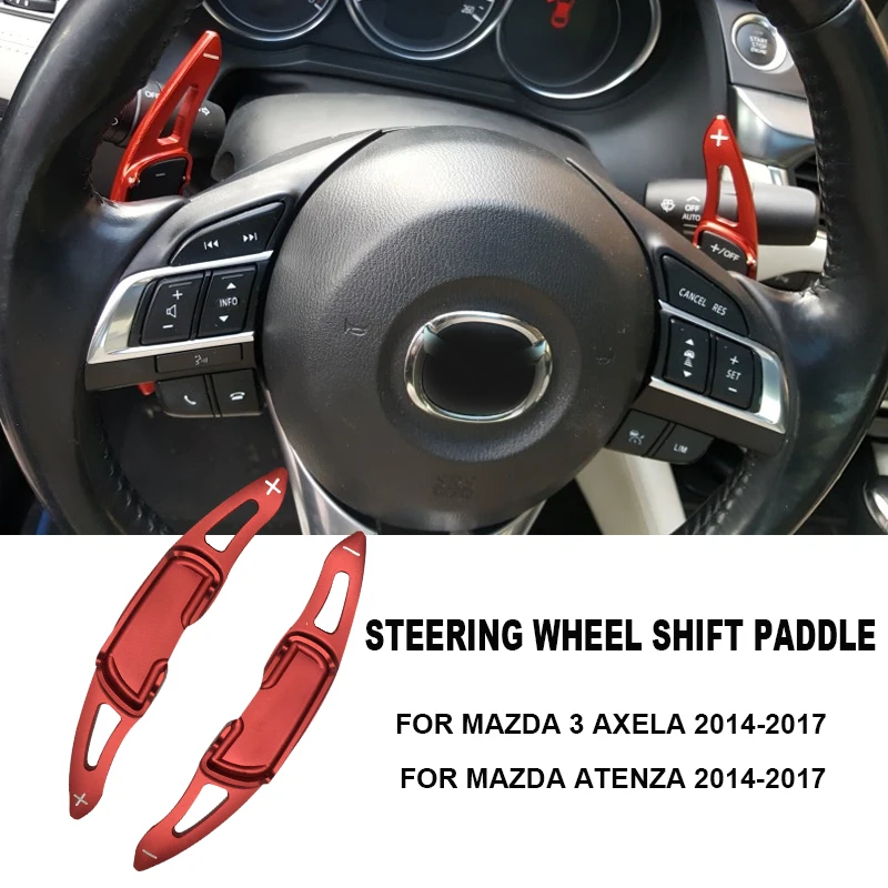 Подрулевое колесо переключения передач 2 шт./лот алюминий для Mazda 3 Axela 2014-2017 Atenza