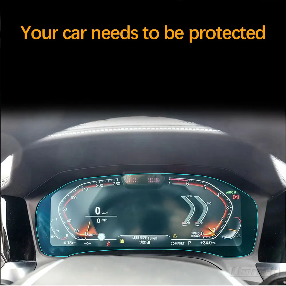 Самовосhealing вающаяся Автомобильная gps навигационная пленка для экрана, защитная пленка для приборной панели, наклейка для BMW 3 серии G20