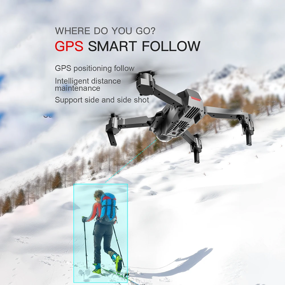 SG907 4K 1080P Квадрокоптер Комплект складной Профессиональный gps перезаряжаемый с камерой Противоударная Регулировка RC Дрон с дистанционным управлением