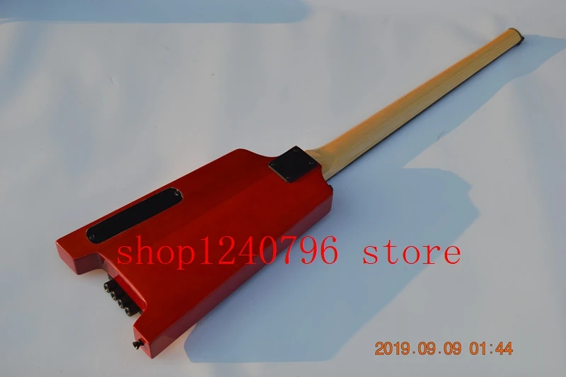 4 string red color headless electric bass guitar scale length 864mm | Спорт и развлечения