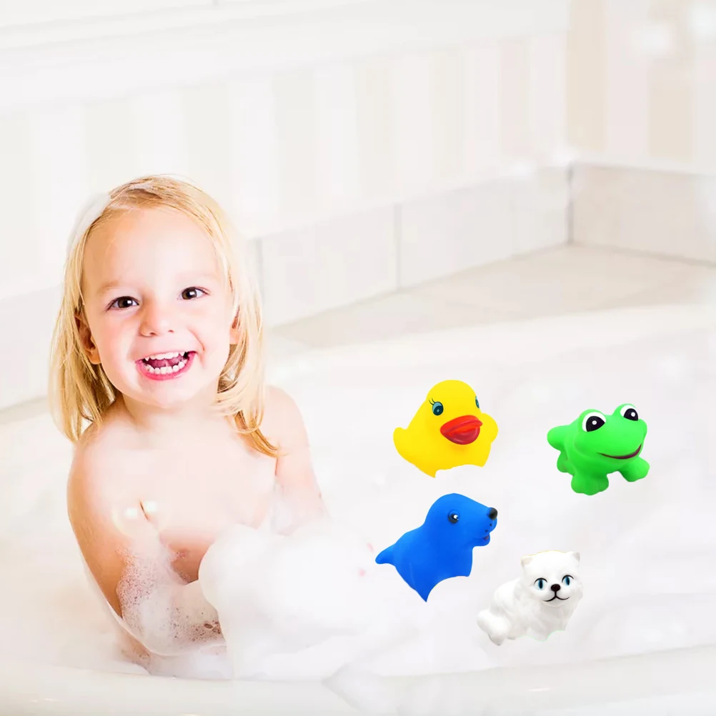 12 шт./компл. животных Игрушки для ванной комнаты с BiBi детей водные игрушки набор
