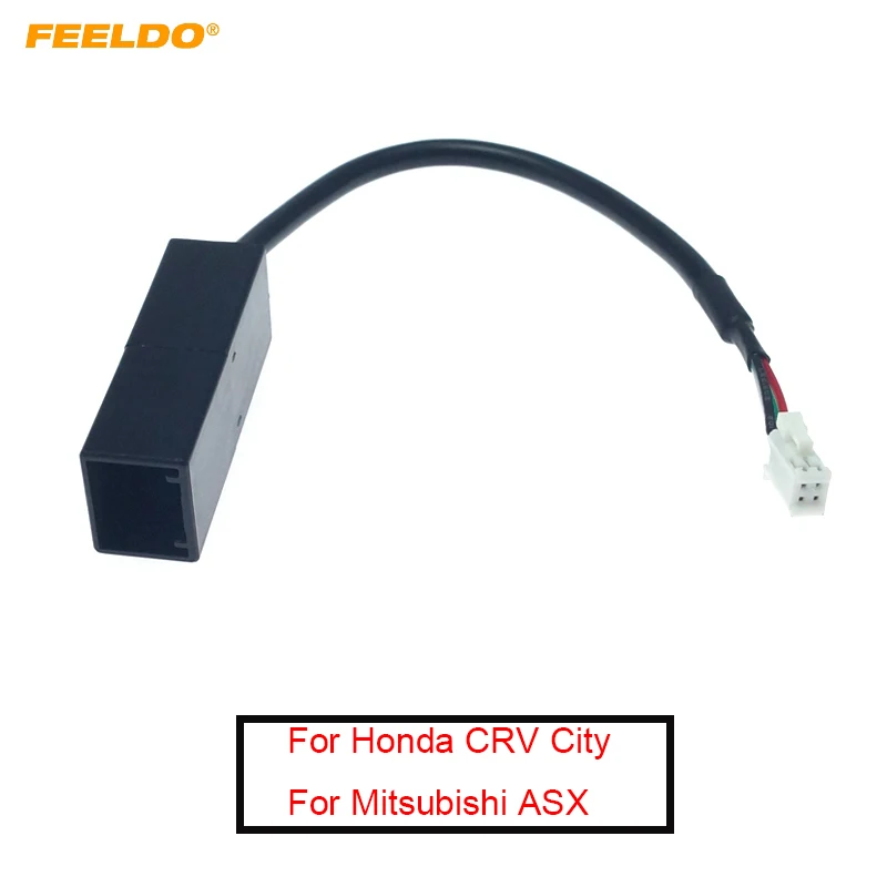 

Автомобильный радиоприемник FEELDO, 4-контактный разъем для USB-входа, адаптер для провода для Honda CRV, City, Mitsubishi ASX, USB-кабель # FD6366