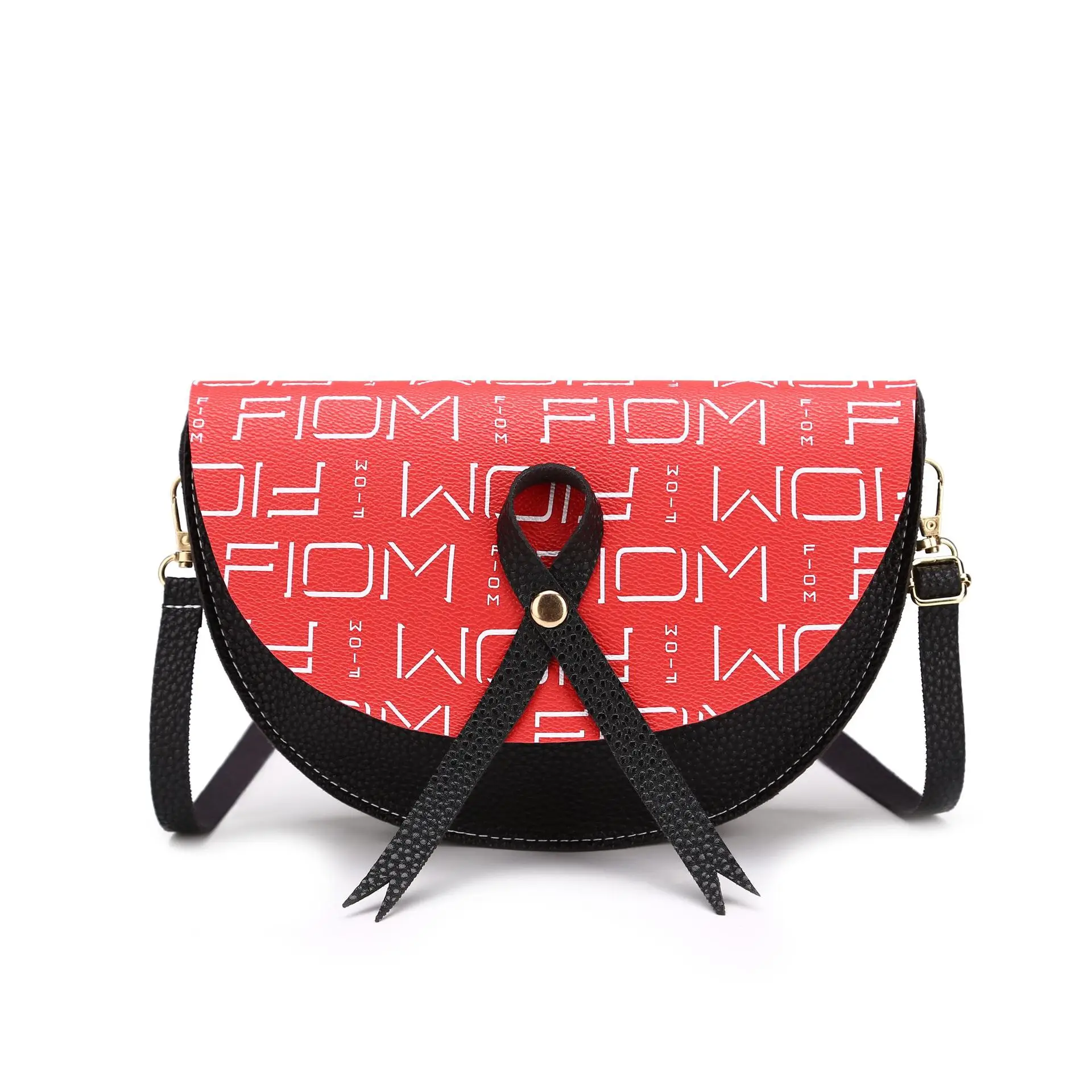

Lady Contrasting Color Cool Semicircle Phone Bag Printing Stylish All-match Coin Purse shoulder bag bucket bag clutches women