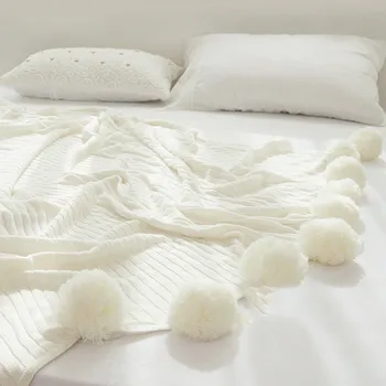 

100% Cotton Modern Knitted blanket christmas decorations for home cappa blanket Home Thread Blanket/Towel Blanket