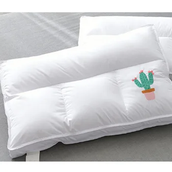 

Home using satin-like cotton fabric cotton soft feathery velvet pillow core