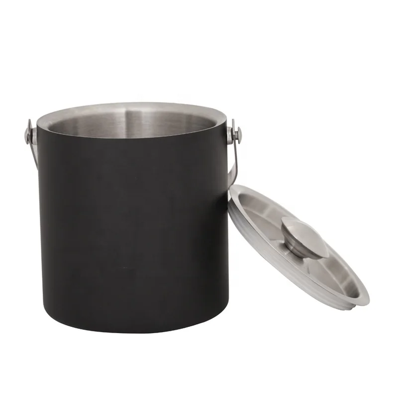 Custom Logo Metal Tin Stainless Steel Champagne Wine bar ice bucket