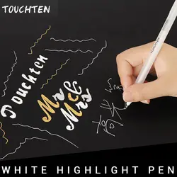 1 шт. 0,8 мм белая прозрачная краска маркер ручка изюминка лайнер эскиз маркеры для письмо и рисование краска ing школьные офисные