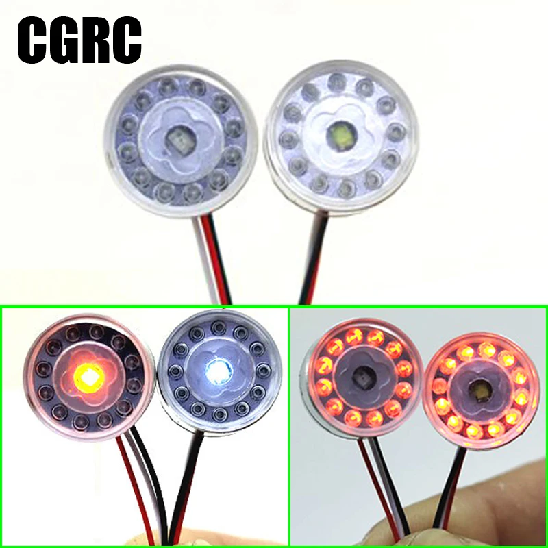 

8pcs Metal Aluminum Alloy LED Taillight Independence Angel Eyes for 1/14 Tamiya RC Truck Car Tractor Scania 56323 ACTROS MAN CNC