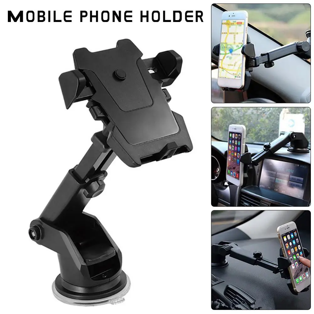 

High Quality Car Phone Holder 360 Degrees Universal Smartphone Car Mount Holder Adjustable Phone Mounting Suction Cup Holder