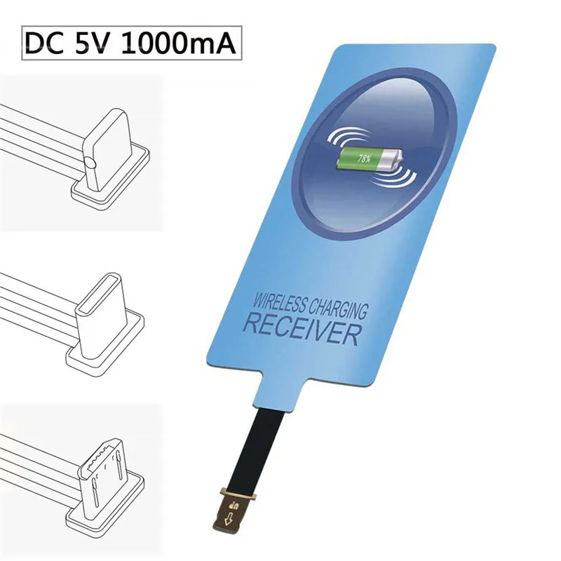 Беспроводное зарядное устройство Qi для iPhone/ Samsung/ Huawei/ Xiaomi Micro-USB/ Type-C | Мобильные