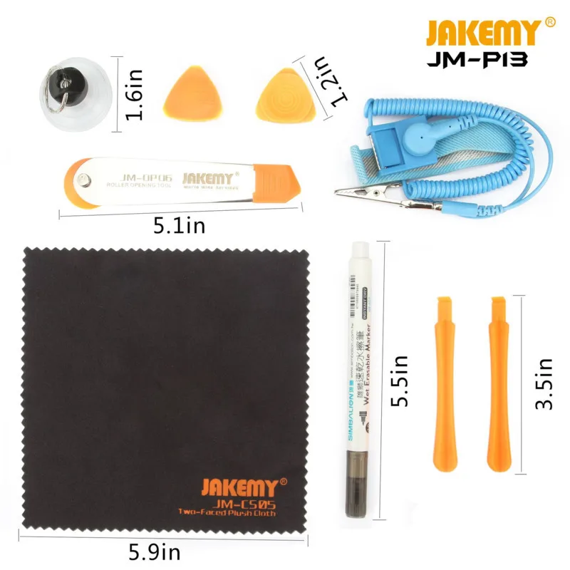 JAKEMY JM-P13 54 в 1 профессиональный набор отверток коробка набор с Сумка для электроинструментов ремонтный инструмент своими руками комплект для i8/iX