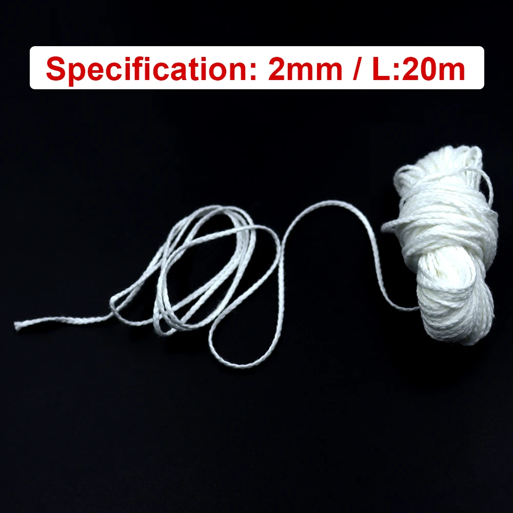 20M Candle Wick Non-Smoke Cotton Wick for Candles Candles Making Tools Set for Diy Soy Paraffin Candle Making images - 6