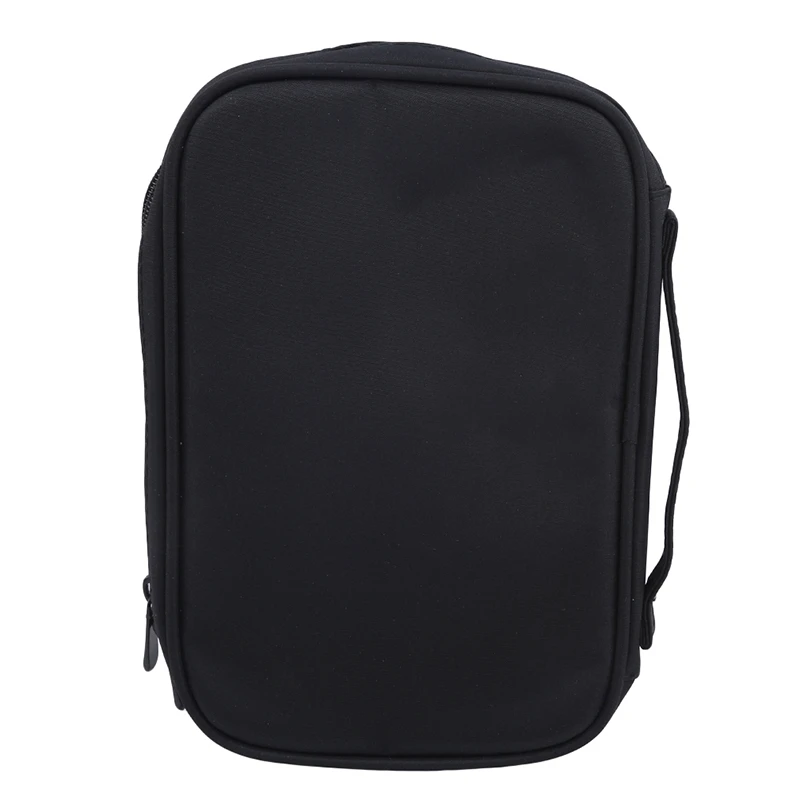 Black Multifunction Makeup Brush Storage Bag Portable Hair Salon Hairdresser Hairdressing Scissors Comb Tool Storage Bag 1PC