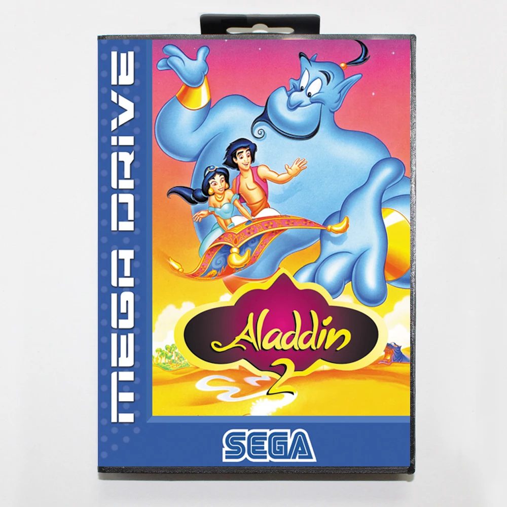 Игровая карта Aladdin 2 16bit MD для Sega Mega Drive/ Genesis в розничной упаковке | Электроника