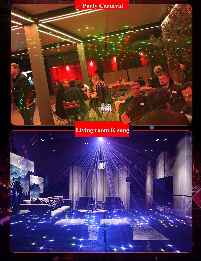 Meteor shower beam Star Laser Light for Hassle-Free Holiday Decorating – Sparking or Still Red and Green Disco DJ Concert Lights