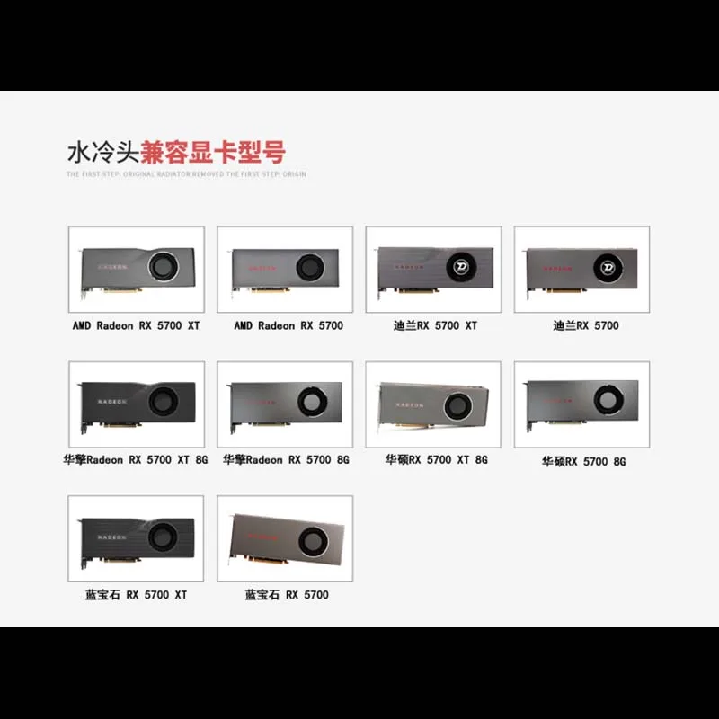 Барроу GPU водяной блок для AMD 5700XT основатель издание полное покрытие видеокарта 5 в кулер для воды