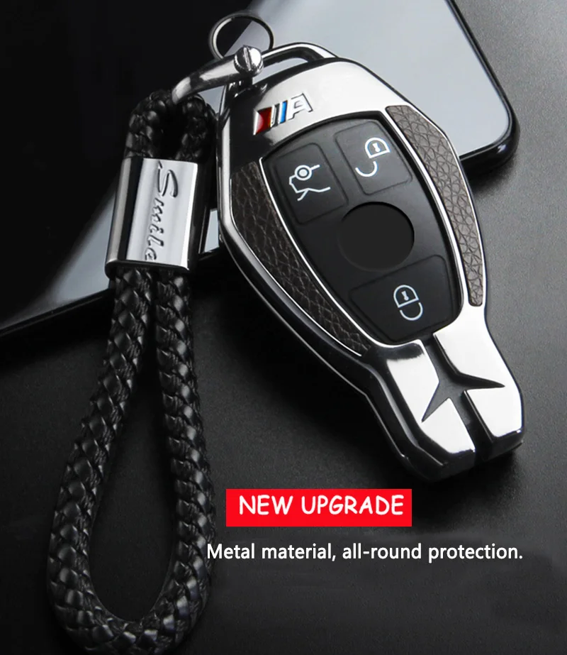 Автомобильный брелок, чехол, защитный чехол, подходит для Mercedes Benz E C Class W204 W212 W176 GLC CLA GLA, автомобильные аксессуары