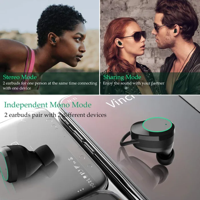 Водонепроницаемый Bluetooth 5,0 наушники TWS в ухо фитнес беспроводная гарнитура с зарядкой Pod SP99
