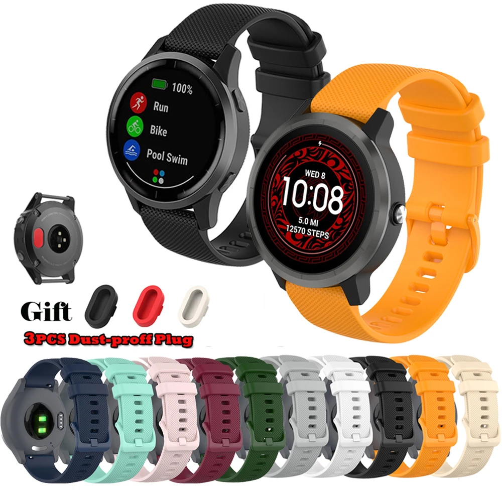 Ремешок на запястье для Garmin Venu Vivoactive 3 Силиконовый ремешок замены часов С