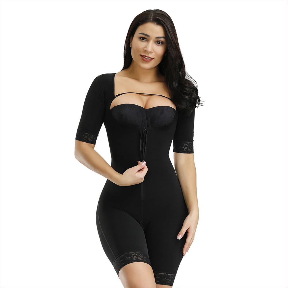 Fajas Colombianas Full Body Arm Shaper Post-Surgery Body Suit Powernet  Girdle US